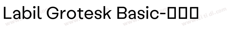 Labil Grotesk Basic字体转换